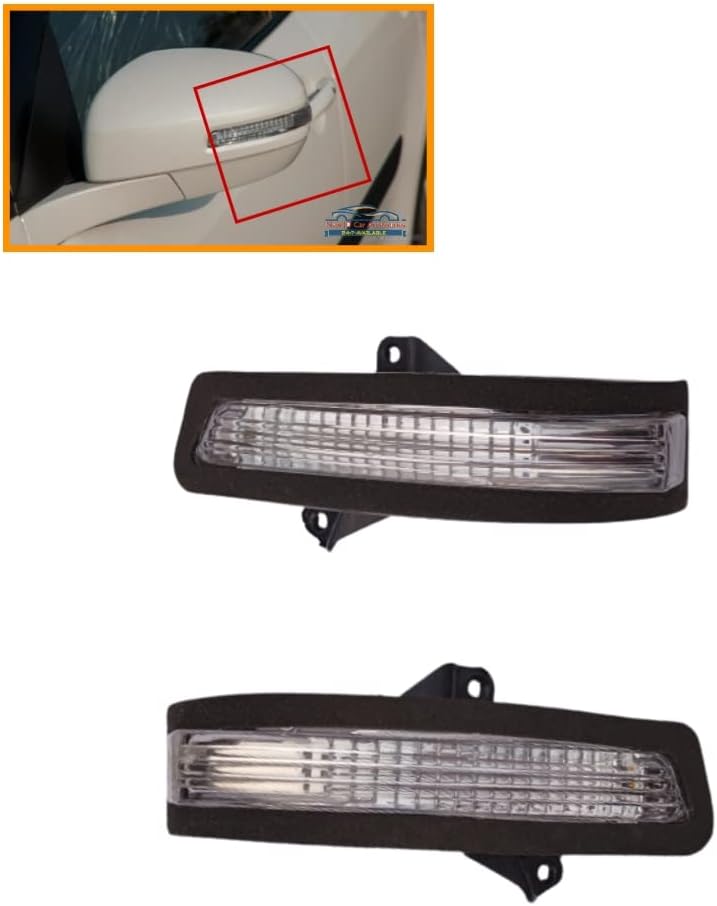 For Car Maruti Swift (2012-2017) & Swift Dzire T2, Side Mirror Turn Signal Indicator Led Lights,With Scotch Lock -(20122), Pear