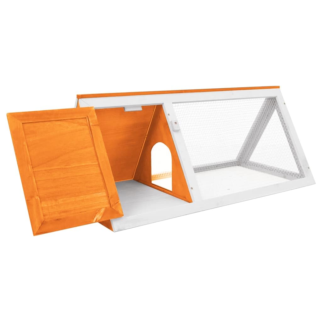 Establo para animales pequeños de madera con rejilla de alambre, resistente a la intemperie, 98 x 50 x 41 cm, conejera, conejera, casa para roedores para interior y exterior, ideal como
