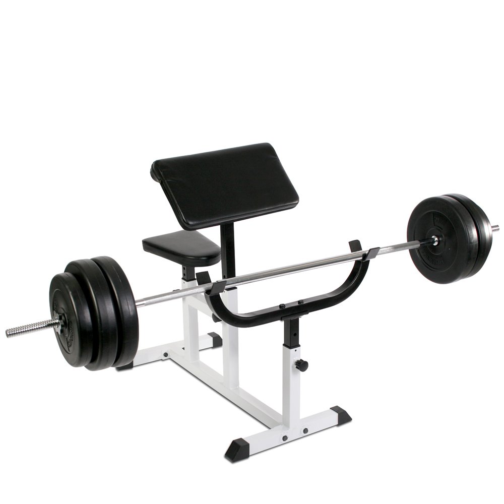 Physionics Hntlb09- Banco Di Biceps Curl Con Braccioli E Seduta Regolabili