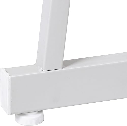 Miniatura 35 de ZenStyle Escritorio esquinero para computadora en forma de L de 55 pulgadas, marco de acero resistente y superficie impermeable, diseño de grano de