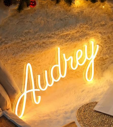 CIONAOR Custom Neon Signs, Neon Name Sign Customizable for Wedding Backdrop or Kid Gifts, Personalized LED Name Birthday Sign for Bar Salon Beauty Business Shop Decor