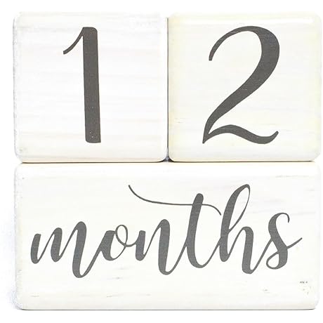 Cutie Patootie Milestone Blocks for Baby Girl