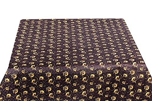 Image of The Furnishing Tree Waterproof Square Shaped Upto 6 Seater Printed Dining Table Cover Size 72x72 inches with White Border Lace