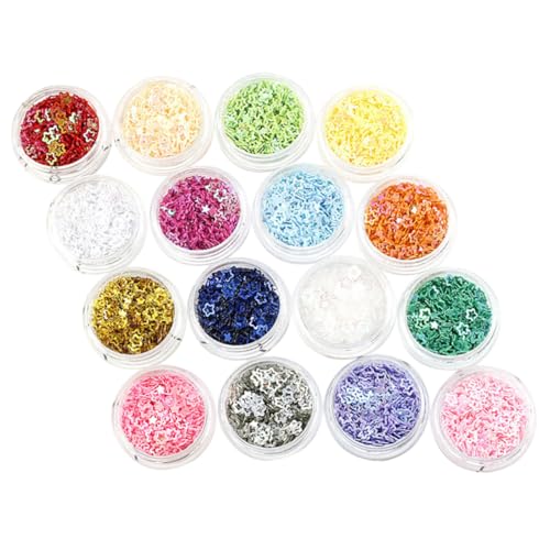 Didiseaon Elegant Nail Art Sequins Safe Acrylic Nail Glitter Flakes for DIY Nail Decorations