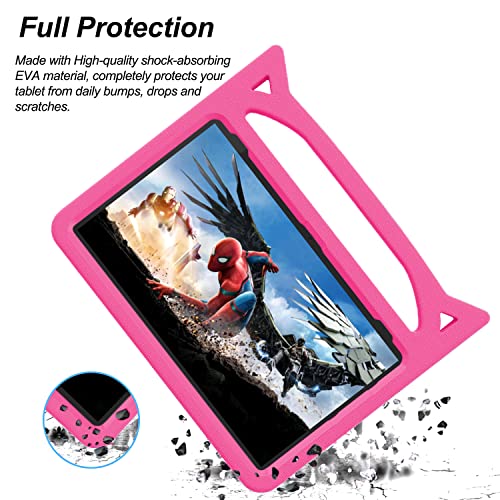 Fire HD 10 Case for Kids(13th/11th Generation,2023/2021 Release) - Lightweight Shockproof Kid-Proof Cover with Handle Stand for Kindle Fire HD 10 Kids Tablet,(Incompatible with iPad Samsung).Pink by Riaour - Image 2