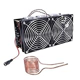 Induction Heater,12-48V 2500W ZVS High Frequency Induction Heater Module wirh Coil,Heating PCB Board Module Flyback Driver Heaters,Heat-Induction Tool for Quenching,Annealing