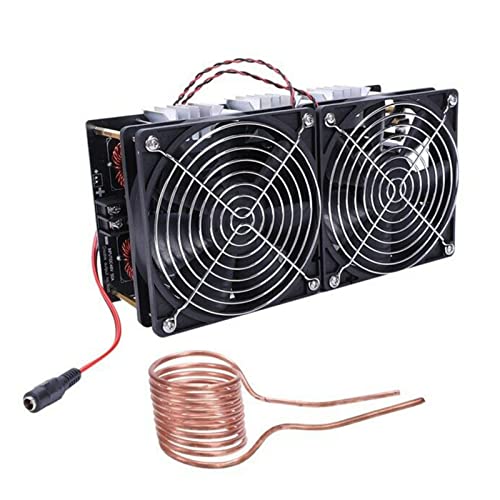 Induction Heater,12-48V 2500W ZVS High Frequency Induction Heater Module wirh Coil,Heating PCB Board Module Flyback Driver Heaters,Heat-Induction Tool for Quenching,Annealing