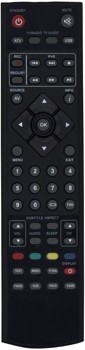 Replacement remote control for TV ANSONIC LED-1911HDTV