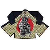 JAGUAR PRO GEAR – Samurai Armor Inner Sublimated Pro Brazilian Jiu Jitsu BJJ Kimono Gi Uniform Unisex - White Belt Included (Black, A-5)