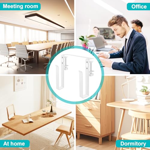Support de bureau réglable pour ordinateur portable blanc suspendu - 7