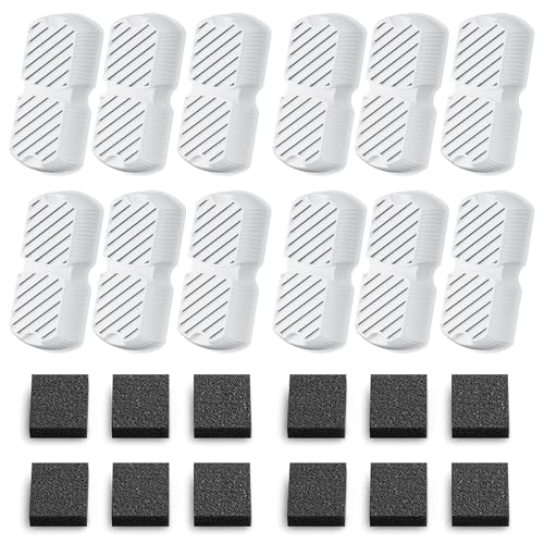 GROOKPET Pet Water Fountain Filters: 24 Dog Water Fountain Filters Replacement - Dog Fountain Filters - Including 12 Filters + 12 Sponges - Suitable for GROOKPET Pet Water Fountain