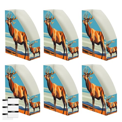 Rangement magazines élan marron pour harmoniser votre bureau à la maison - 3