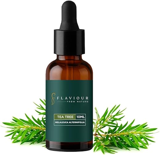 Flaviour Tea Tree Oil: 100% Pure, Natural & Undiluted | Reduces Acne, Promotes Blemish Free Skin, Dandruff Protection & Improves Hair Growth |…