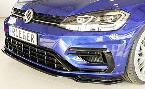 Rieger Front Spoiler Blade Glossy Black for VW Golf 7 R/R-Line: 02.17 (from Facelift)