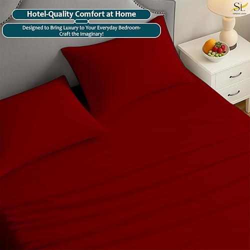Miniatura 5 de Juego de sábanas de microfibra para caravana, litera de 42 x 80 pulgadas, color burdeos sólido, sábanas para cámperes, caravanas y remolques de