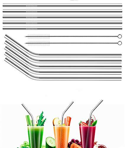 Pitillos de Acero Inoxidable Reutilizables 50 pzas 26.7 cm miniatura 7