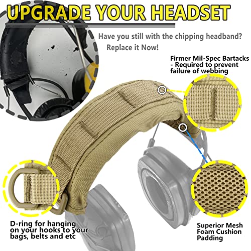 Prohear Hc01 Headset Cover Tactical Advanced Earmuffs Modular Cover Fit For 3M Worktunes Peltor Howard Leight Impact Walkers Razor - Desert #TOP2