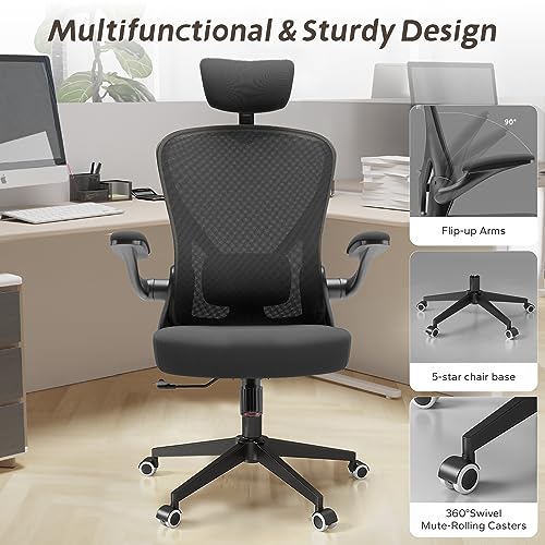 Image of Ergonomic Office Desk Chair High Back Mesh Computer Chair