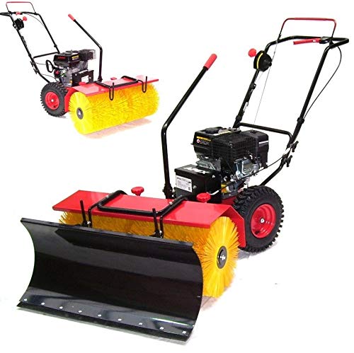 55737 Kehrmaschine 800mm Motorbesen 80 cm + Schneeschild Schneeschieber