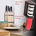 LPVLUX Kitchen Knife Sharpener - Stainless Steel 3-Stage Chef Knife Sharpening Tool With V-Slots For Shaping, Repairing & Polishing Blades - For Straight & Serrated Knives - Non-Slip Grip Base