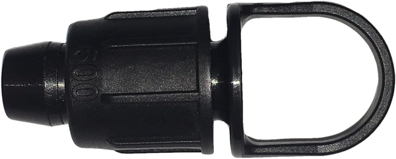 One Stop Outdoor USA Made - 5 PACK Premium 1/2 Inch ID .510 - .580" Drip Tape Irrigation Tubing 16mm Plug with Loop Perma-Loc Connector Locking Fitting - Fits Brands Rainbird, Netafim, DIG, Etc. 17mm