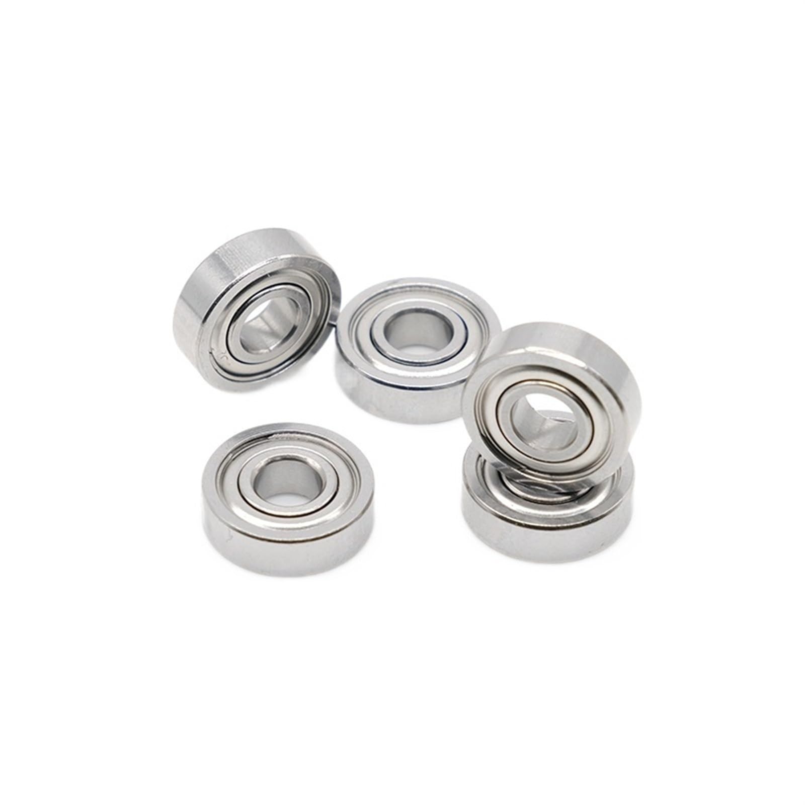 HYUJNAFZR Bimetal Seal Shield Micro deep Groove Bearing 10pcs S696ZZ 6x15x5mm Stainless Steel Ball Bearing