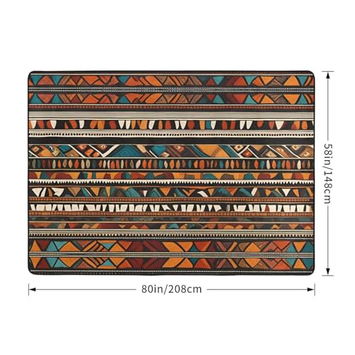 Tapis de sol ethnique grand format aux finitions douces et soignées - 4