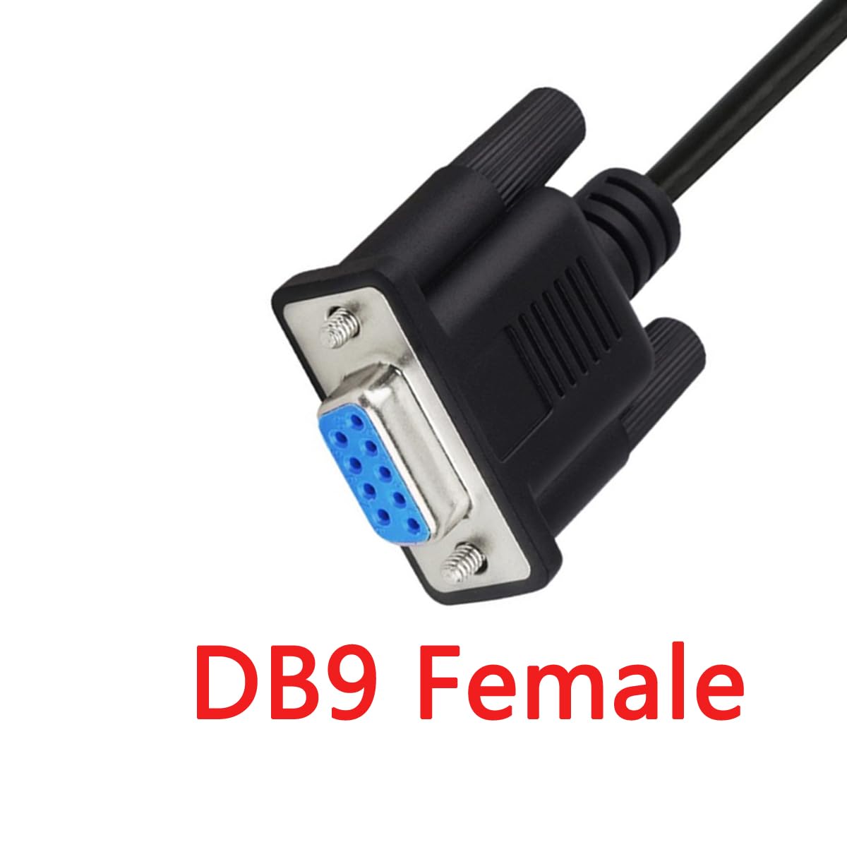 DB9 to RJ9 Adapter Cable, 4P4C Phone Crystal Head, Com Pin Serial Port RS232 Connection, 1.5 Metres
