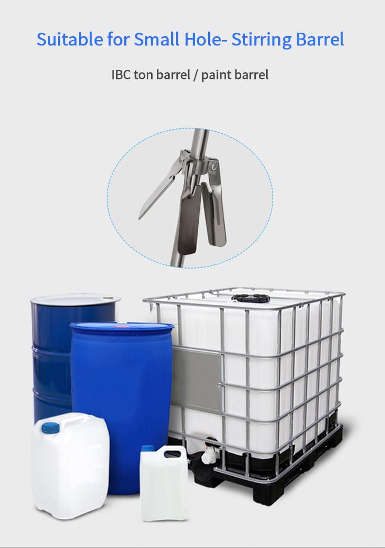 Części mieszadła pneumatycznego - 3-listkowe, składane mieszadło łopatkowe do mieszania farb, 1 szt.(OD500mmxID30mm)