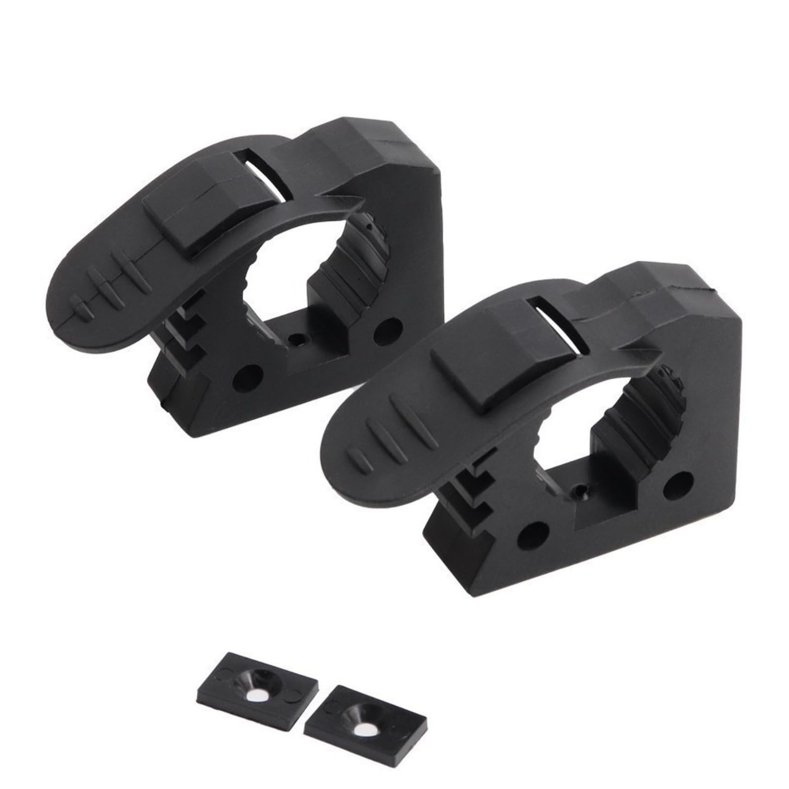 8 Piezas Kit de Montaje de Abrazadera de Goma de liberación rápida, Abrazadera portaequipajes, Abrazadera Quick Fist, Soporte de Pala Accesorios de Coche, Mangos de Herramientas para,Barco, RV, Negr