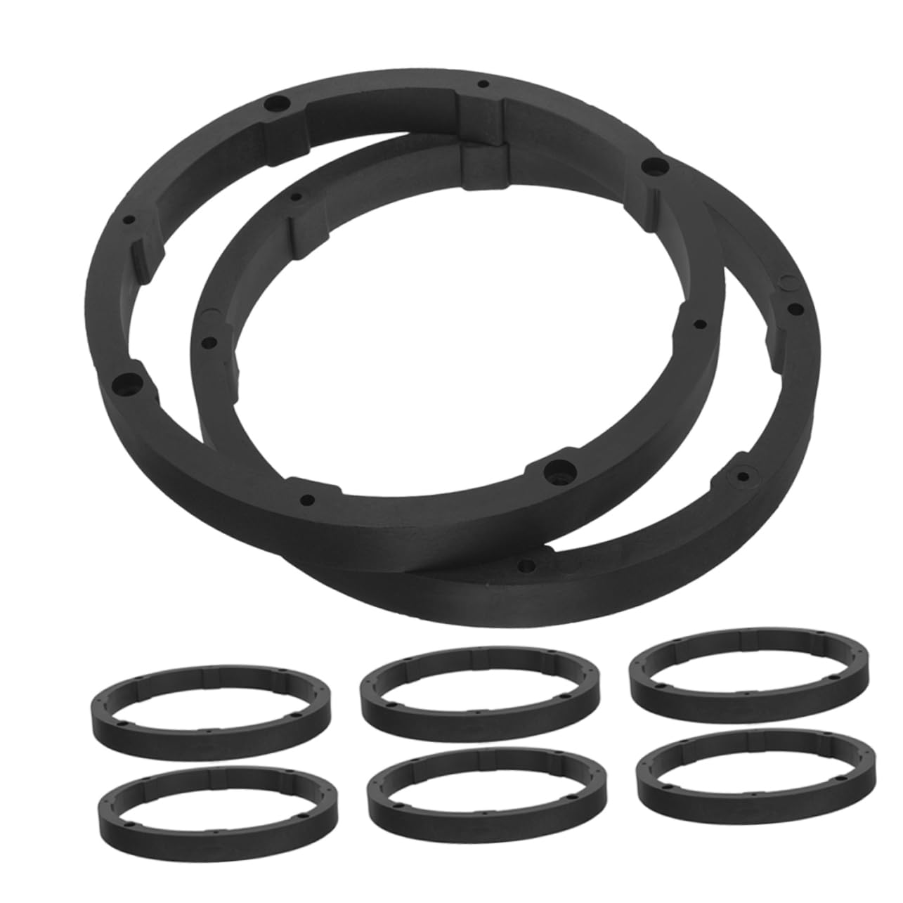 Entretoise haut-parleur portière voiture kit anneaux adaptateurs audio embarqué 8pcs