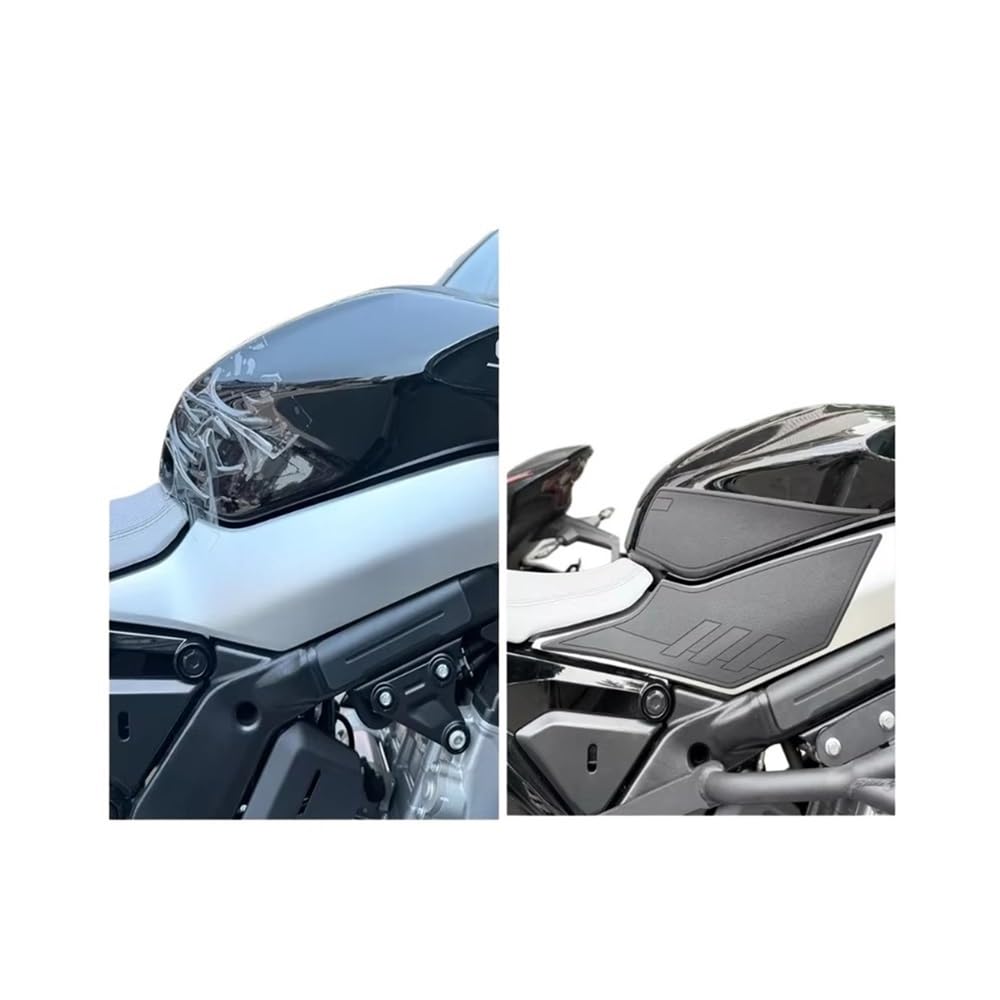Tank Pad Moto Autocollants De Protection Pour Réservoir Carburant Moto, Poignée Pour 675SR Pour 675 SS SR Pour SR-S(Color 2)