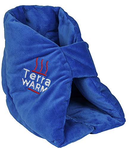 Warming Cooling Natural Microwave Heel Protector Pillow Booties Cushion for Bed Sores, Foot