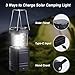3000mAh Large Capacity Hand Crank Solar Camping Lantern, Portable Ultra Bright LED Torch, 23-26 Hours Running Time, USB Charger, Electronic Lantern for Outdoor