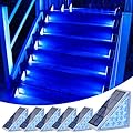 VOLISUN Solar Stair Lights 6 Pack, Solar Step Lights Outdoor Waterproof IP67, LED Outdoor Step Light,Outdoor Light Decor for Garden Stair, Deck, Front Step and Front Porch?Blue Lighting?