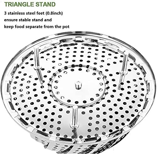 Cheet enterprise Vegetable Steamer Basket Punching Food Dry Ball Basket Foldable for Cooking (27 Cum) (Pack of 1) 2