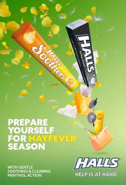 Halls Soothers Strawberry Juice Sweets, 45g