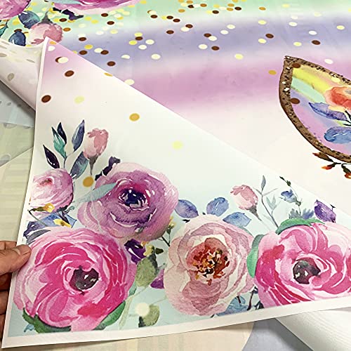 Huayi 5X3Ft Unicorn Party Wall Decorations Rainbow Baby Shower Flowers Birthday Dessert Table Banner Photo Booth Phonecall Photography Backdrop Background For Photo Studio W-1769 #TOP3
