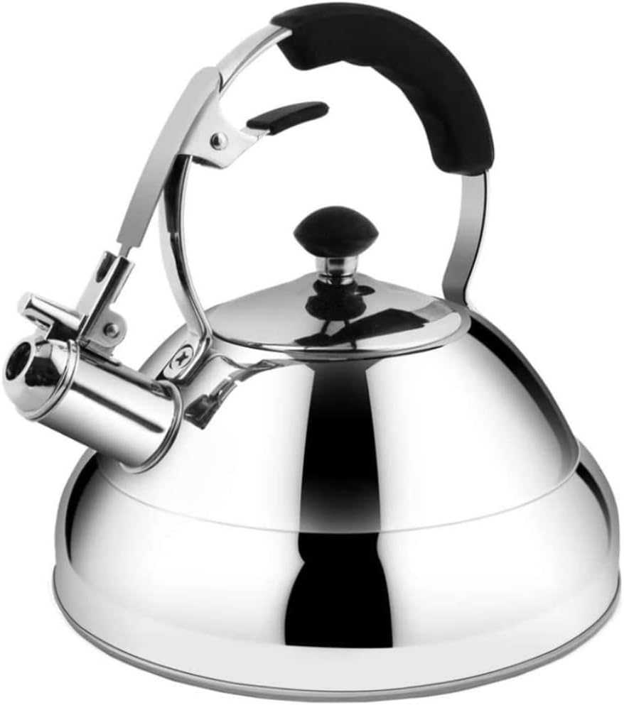 Teapots, Electric Kettle Stove Top Whistling Teakettle Teapot with Ergonomic Handle Tea Pot teapot