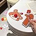 Toilet Seat Lifter,Cute Toilet lid Lifter,Self Adhesive ABS,Cute Animal Design,Toilet Handle Tabs Can Avoid Touching The Toilets, Toilet Accessories Tool for Home Bathroom, Office, Hotel