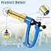 Livestock Syringe Gun 50ML 5 Gears Adjustable Continuous Repeating Luer Lock Syringe Pump-Adjustable 1ml to 5ml Range with Two Tubes for Farm Cattle Cow Horse Goat Hog (50 ML)