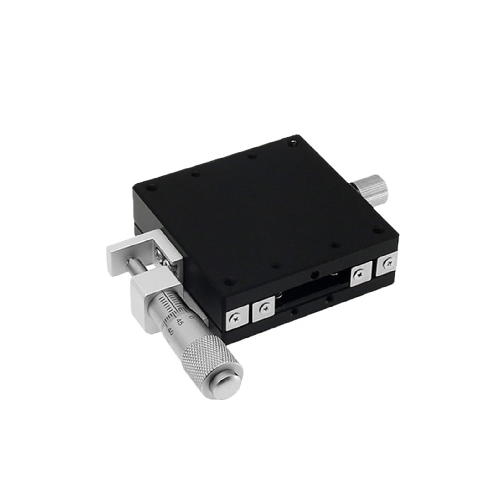 MYXJGNAIY Trimming Guide Rail Micrometer Optical Table Displacement Platform X/XY/XYZ Axis Manual Sliding Table Precision Knob Table(X-axis Left,40x40mm Table)
