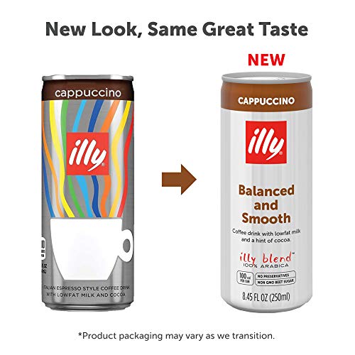 illy Ready-to-Drink Cappuccino, Authentic Italian Coffee, Made with 100% Arabica Coffee, All-Natural, No Preservatives, Hormone-Free Milk, Beet Sugar & Cocoa, 8.5 fl oz (Pack of 12) - Thumbnail 6