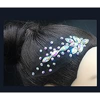 ラテンダンス、アクセサリー Amazon.co.jp: RIKOUZY 社交ダンス ダンス用ヘアアクセサリー 髪