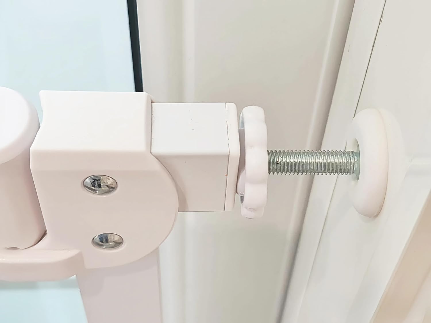 4Pcs Universal Baby Gate M8 (8mm) Replacement Bolt - Extra Long Wall Mounting Accessories Screws Rods Adapter Bolts White