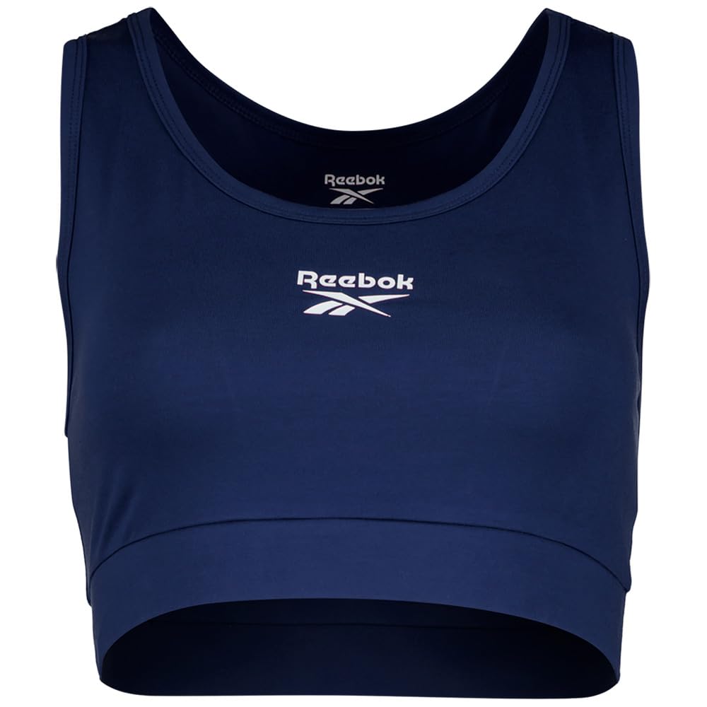 Reebok Piper Scoop Neck Small Logo Bra Top