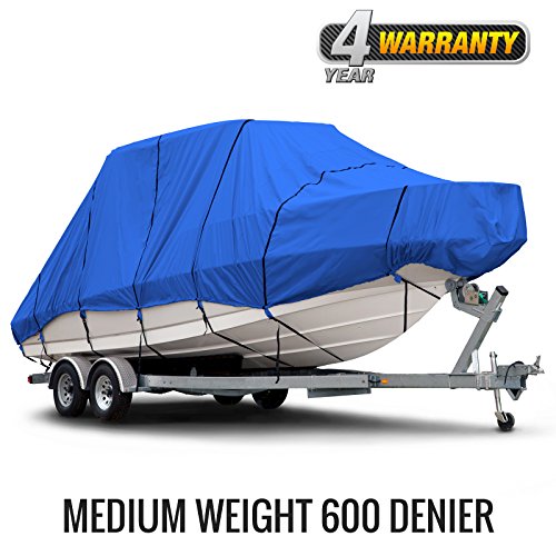 Budge B-620-X7 600 Denier Hard/T-Top Boat Cover Blue 22'-24' Long