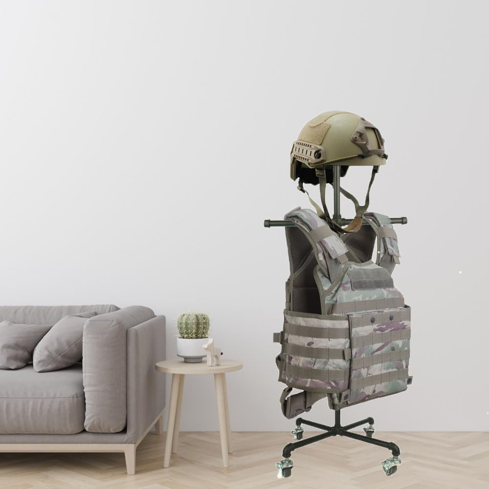 Armor Stand - Taktischer Plattenträger-Halter für Körperpanzer, Display-Ständer für Ausrüstung, Rückseite
