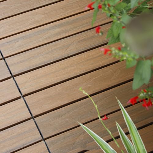 Baldosas entrelazadas multicolor para pavimento de jardín o pasarela exterior 3