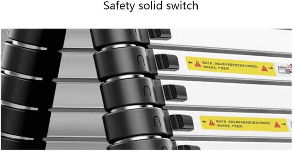 Telescopic Ladder Telescoping Ladders Anti-Slip and Stable 20FT Aluminum Telescoping Ladder Newly Telescopic Extension Ladder 330lbs Capacity One Button Retraction Ladders (Size : 13ft) Marr